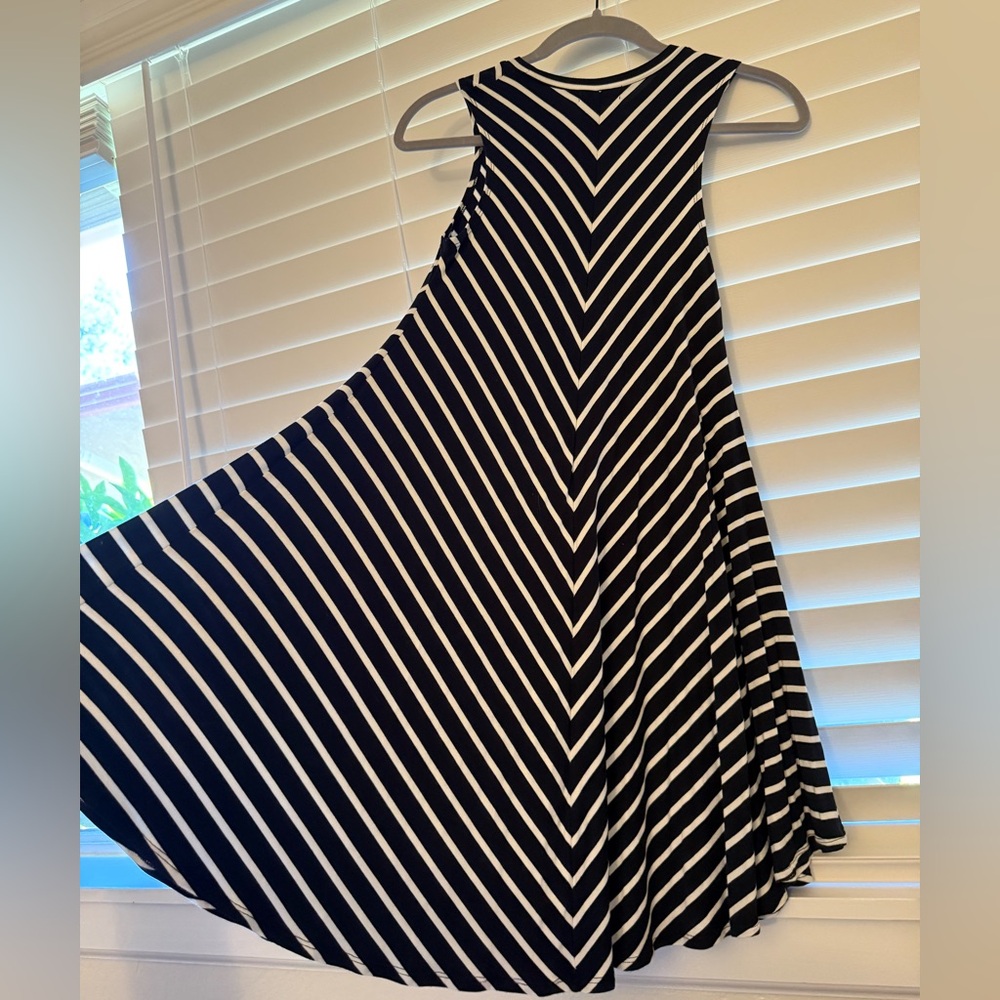Tucker + Tate Black and White Asymmetrical A-Line Dress